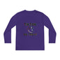 TikTok Halloween Long Sleeve Tee, Youth Costume Shirt, Spooky Apparel, Trick or Treat Top, Youth Ghost Halloween Shirt