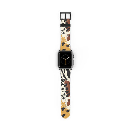 Wildlife Print Watch Band - Trendy and Stylish Accessory for Animal Lovers