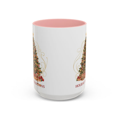 Holiday Traditions Christmas Tree Accent Coffee Mug (11/15oz)