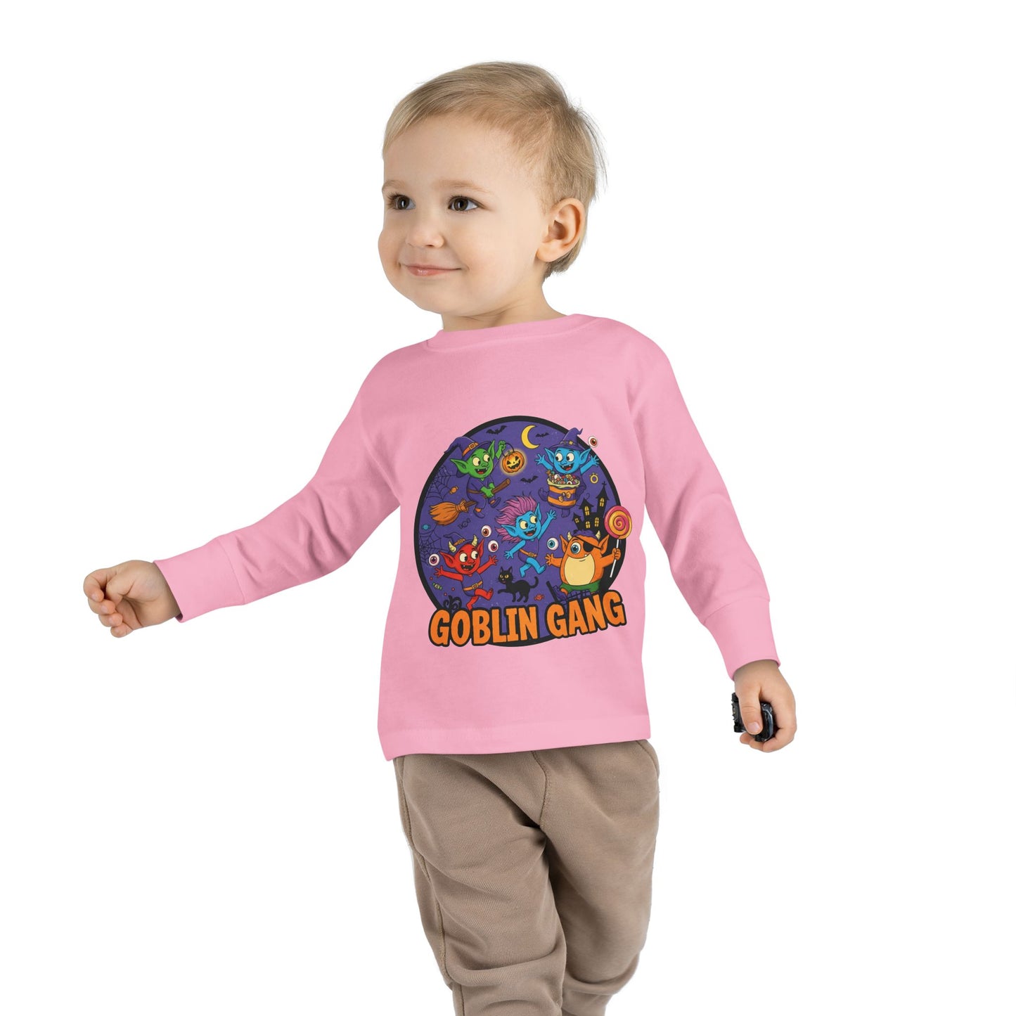Goblin Gang Toddler Long Sleeve Tee - Fun Kids Shirt, Halloween Outfit, Birthday Gift, Playtime Apparel, Cute Toddler Fashion