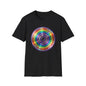 Retro Rainbow CD- Vinyl Record T-Shirt