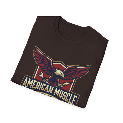 American Muscle Eagle T-Shirt — Vintage V8 Car Lover Tee