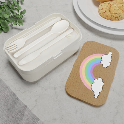 Rainbow Bento Lunch Box - Eco-Friendly Meal Container for Kids