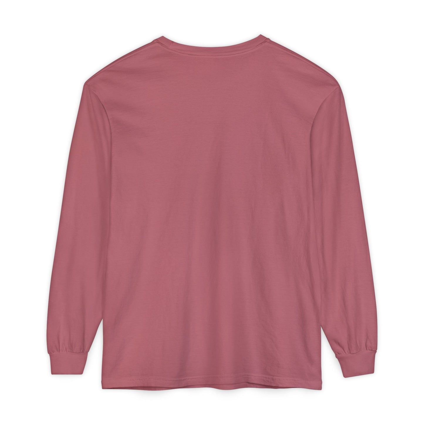 Women’s crimson, light pink Garment-Dyed Long Sleeve T-Shirt - Cozy Style for All Occasions