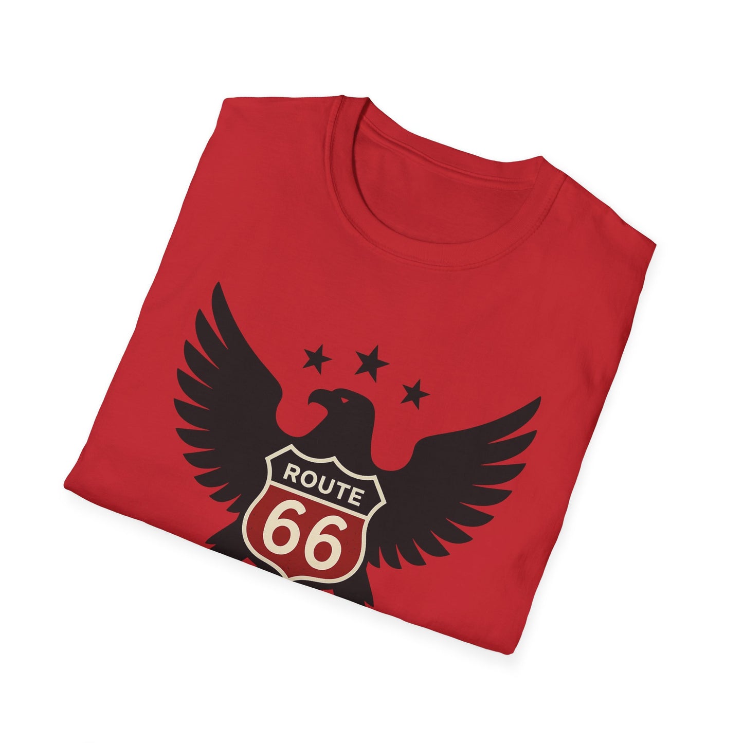 American Route 66 Eagle T-Shirt — Made in USA Vintage Roadtrip Tee