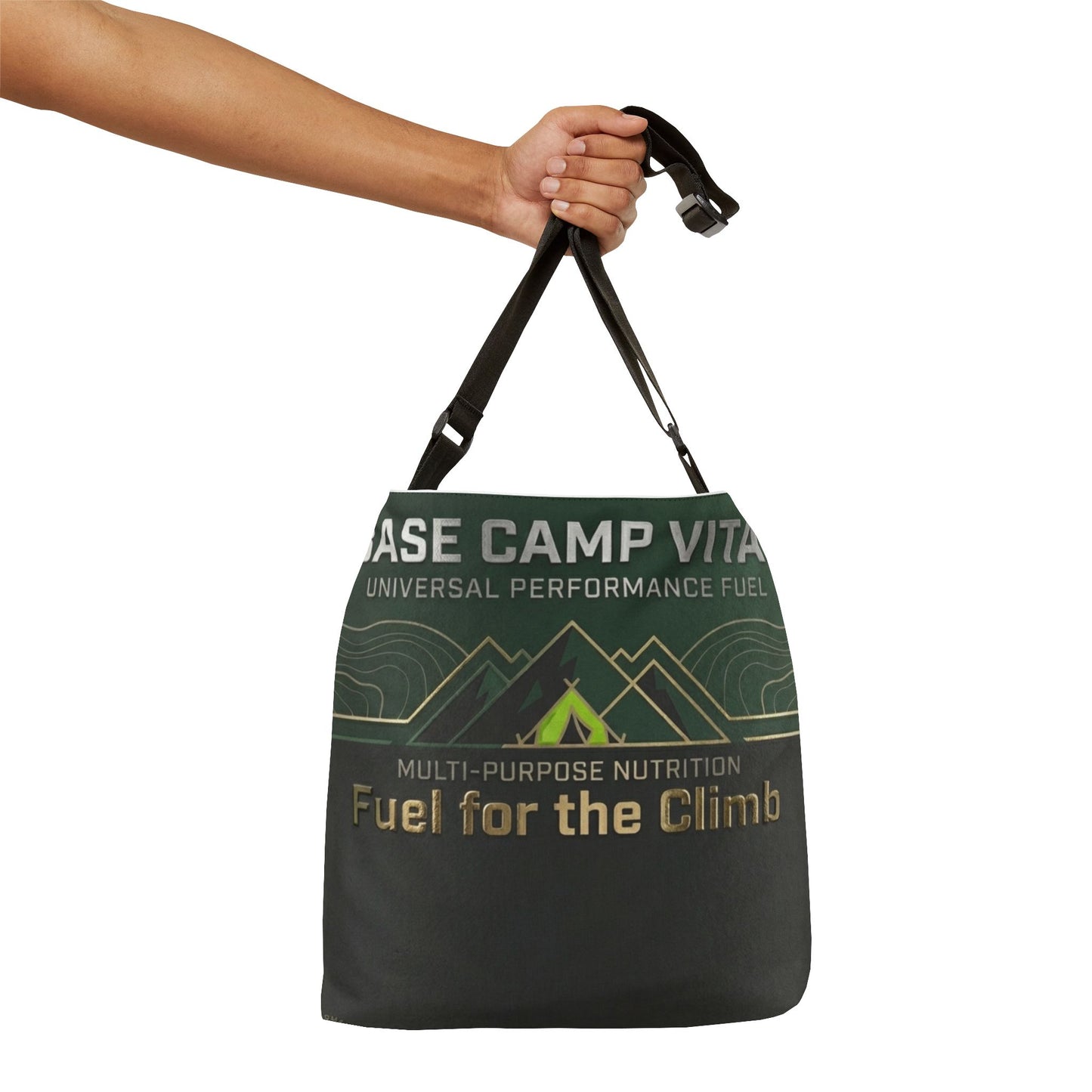 Base Camp Vital "Fuel for the Climb" Adjustable Tote Bag — Adventure Daypack