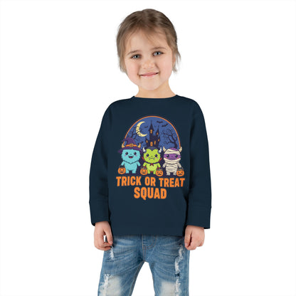 Toddler Halloween Long Sleeve Tee - Trick or Treat Squad, Cute Kids Shirt, Halloween Costume Tee, Toddler Fall Apparel, Kids Halloween [...]