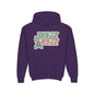 Girls Youth Hoodie — 'Holly Jolly' Pastel Christmas Holiday Sweatshirt
