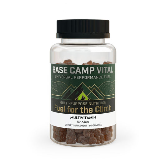 Base Camp Vital 60 Multivitamin Gummies – Energy, Exercise & Hair Support | Supports the USO (60 Gummies) (Free shipping)