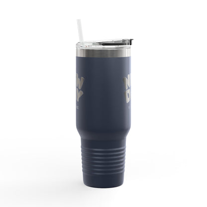 40oz Insulated Travel Mug — "It's a New Day" Motivational Tumbler