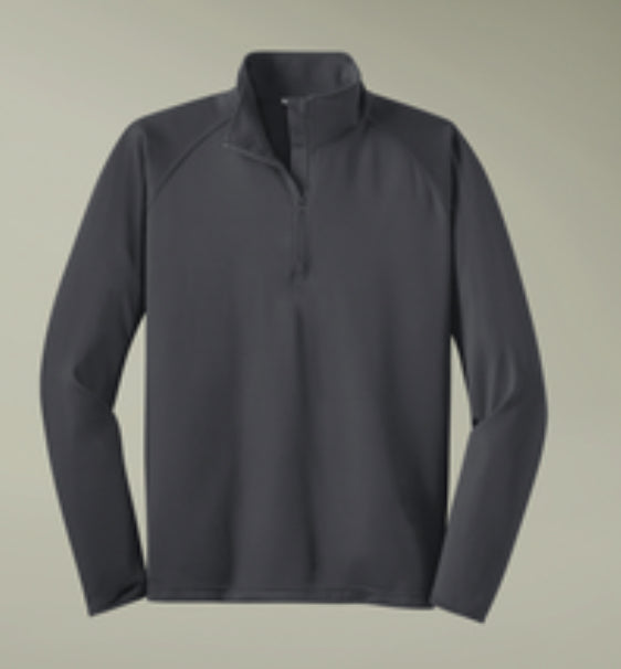 Men's Quarter-Zip Performance Pullover - Embroidered Sport-Wick Stretch