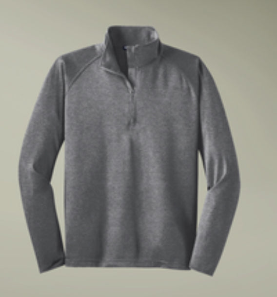 Men's Quarter-Zip Performance Pullover - Embroidered Sport-Wick Stretch