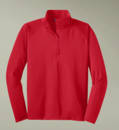 Men's Quarter-Zip Performance Pullover - Embroidered Sport-Wick Stretch