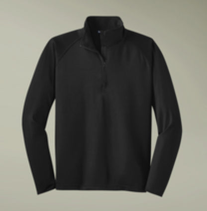 Men's Quarter-Zip Performance Pullover - Embroidered Sport-Wick Stretch
