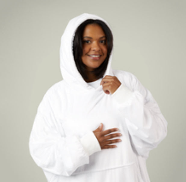 American Retro 80s Memphis Pattern Pink- blanket hoodie - hoodie