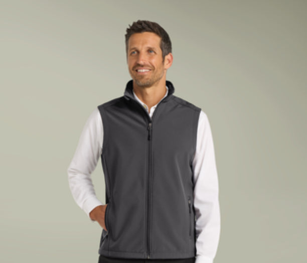 Port Authority® Men's Core Soft Shell Vest - Men's Soft Shell Vest — Windproof Layering Jacket (free shipping)