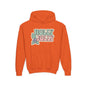 Girls Youth Hoodie — 'Holly Jolly' Pastel Christmas Holiday Sweatshirt