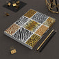 Animal Print Patchwork Hardcover Journal — Leopard, Zebra & Giraffe Notebook