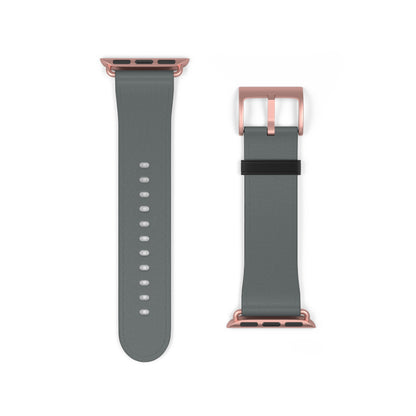 Stylish Gray Silicone Watch Band for Apple Watch - Modern & Comfortable Design