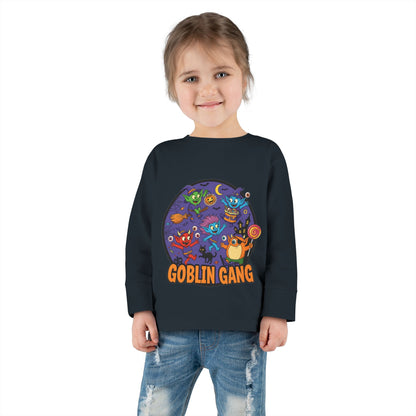 Goblin Gang Toddler Long Sleeve Tee - Fun Kids Shirt, Halloween Outfit, Birthday Gift, Playtime Apparel, Cute Toddler Fashion