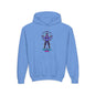 Youth Hoodie — Neon k-Pops Gamer Girl Graphic “Pixel Pal” Streetwear