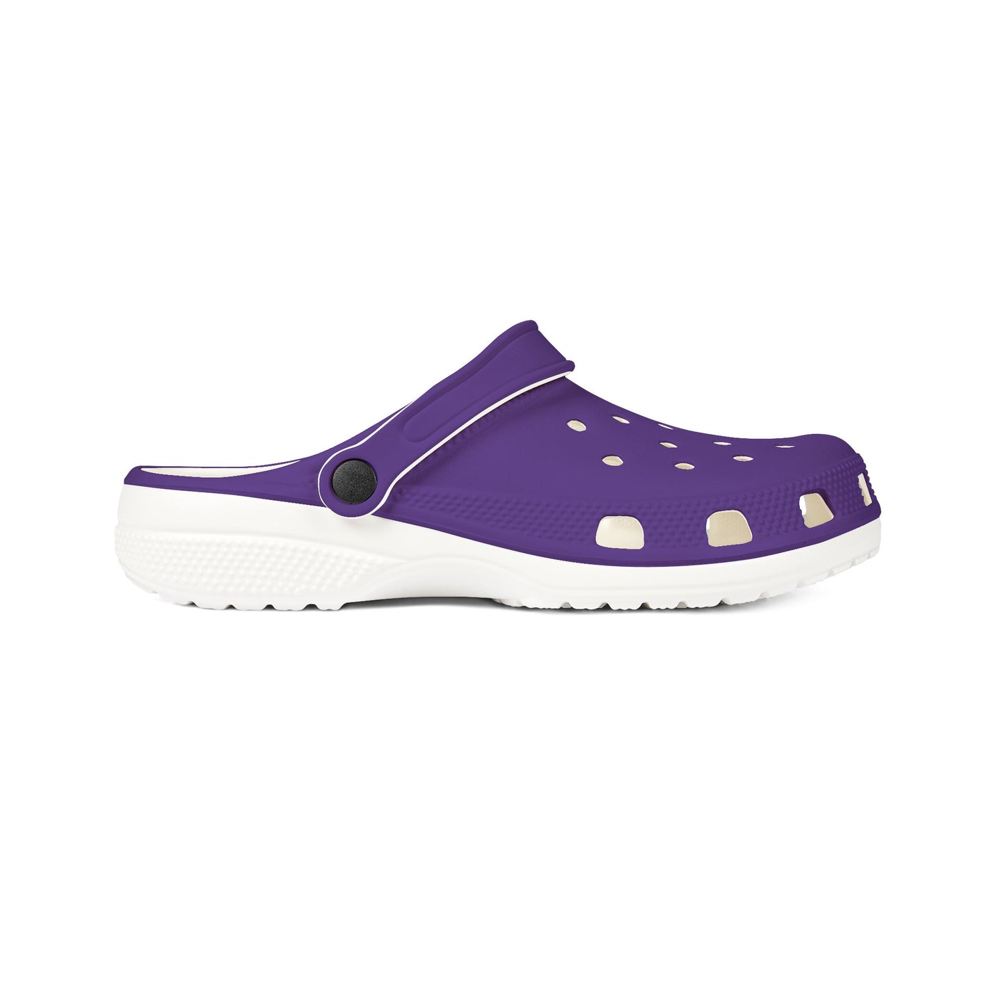 Purple EVA Foam Clogs — Lightweight Slip-On Garden & Beach Shoes
