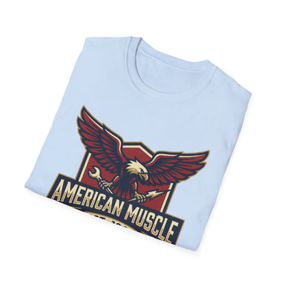 American Muscle Eagle T-Shirt — Vintage V8 Car Lover Tee