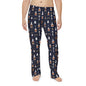 Whiskey Nightmen Pajama Pants — Men's All-Over Print Lounge Pants with Bottle & Glass Pattern