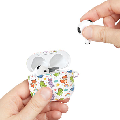 Cute Rainbow Dino & Bunny AirPod Case — Kawaii Animal Protective Cover (free Shipping)