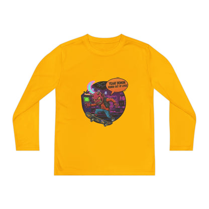 Youth boys Long Sleeve Graphic Tee, Fun Kids Shirt, Halloween Costume Top, Creative Gift for Boys, Unique Kids Fashion