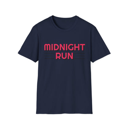 Midnight Run T-Shirt — Retro Pink Track Graphic Tee