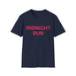 Midnight Run T-Shirt — Retro Pink Track Graphic Tee