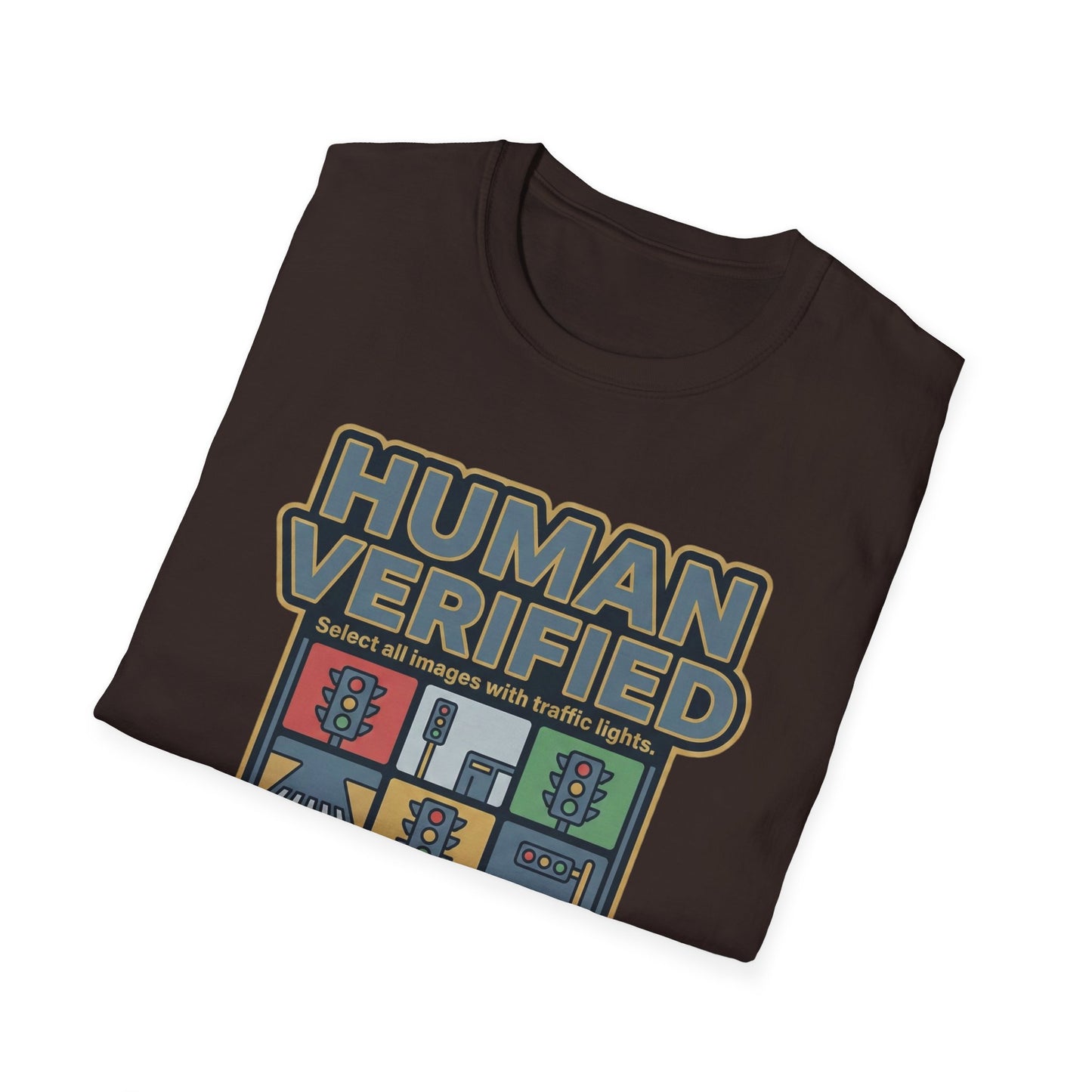 Human Verified T-Shirt — "I Am Not a Robot" CAPTCHA Graphic Tee