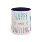 Happy and dazzling smoking cat Coffee Mug — "Happy and Dazzling" Cat Accent Mug (11/15oz) (free shipping)