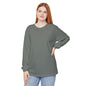 Women’s Gray Garment-Dyed Long Sleeve T-Shirt for Cozy Casual Style
