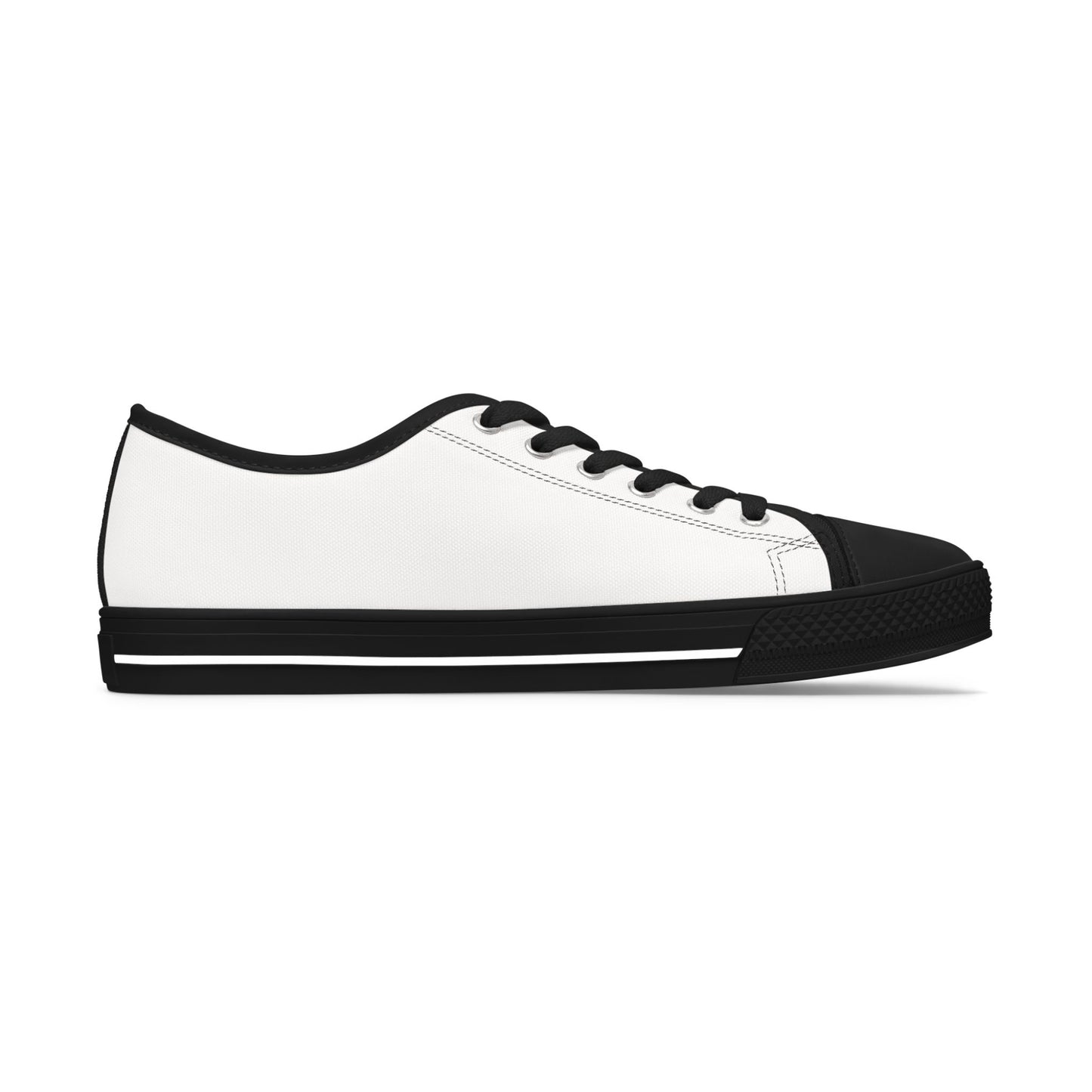 Classic White Low-Top Sneakers — Women’s Casual Canvas Shoes