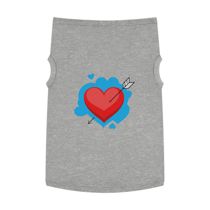 Pet Tank - Arrow Through Heart Cute Valentine Dog Shirt