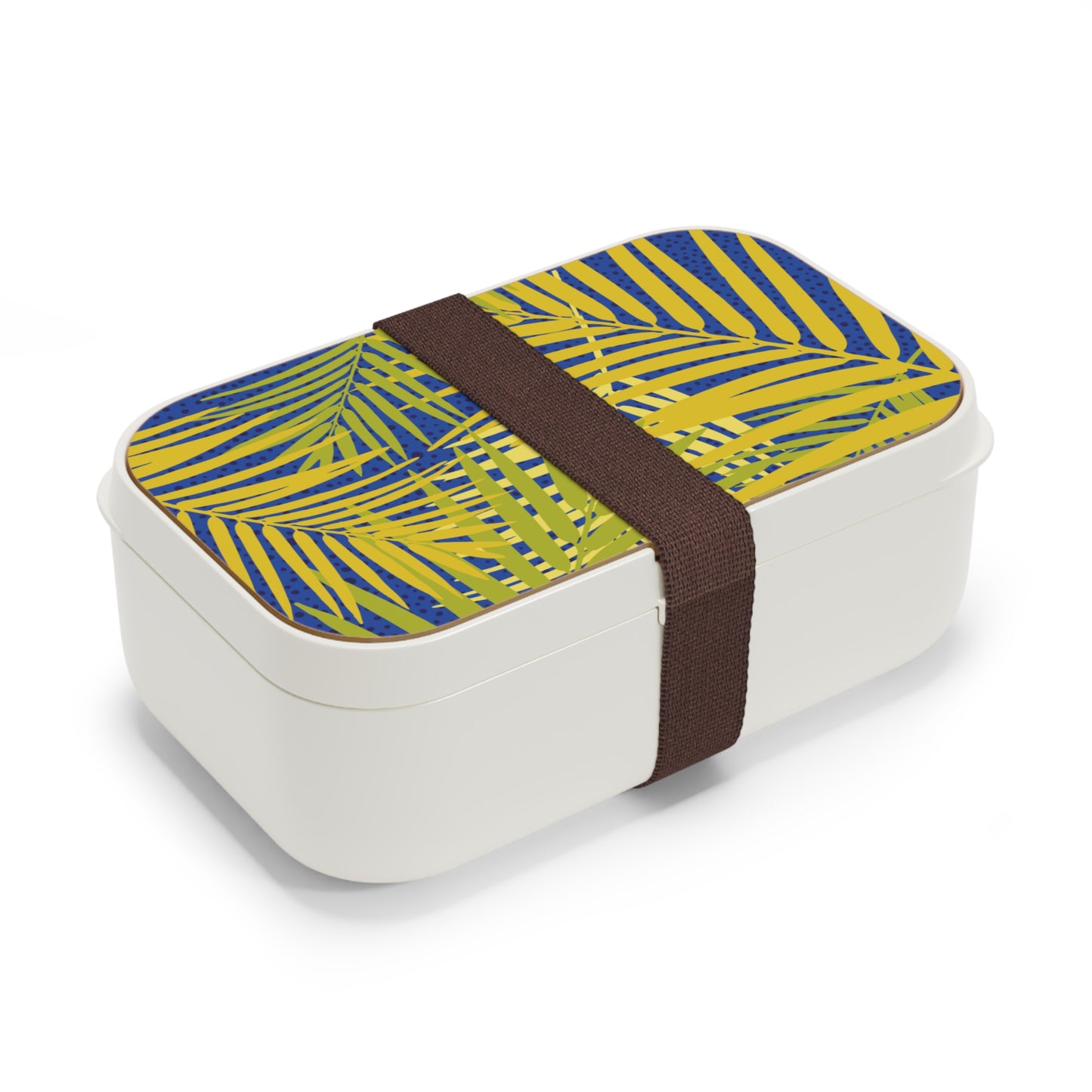 Tropical Bento Lunch Box - Stylish Meal Prep Container with Palm Leaf Design