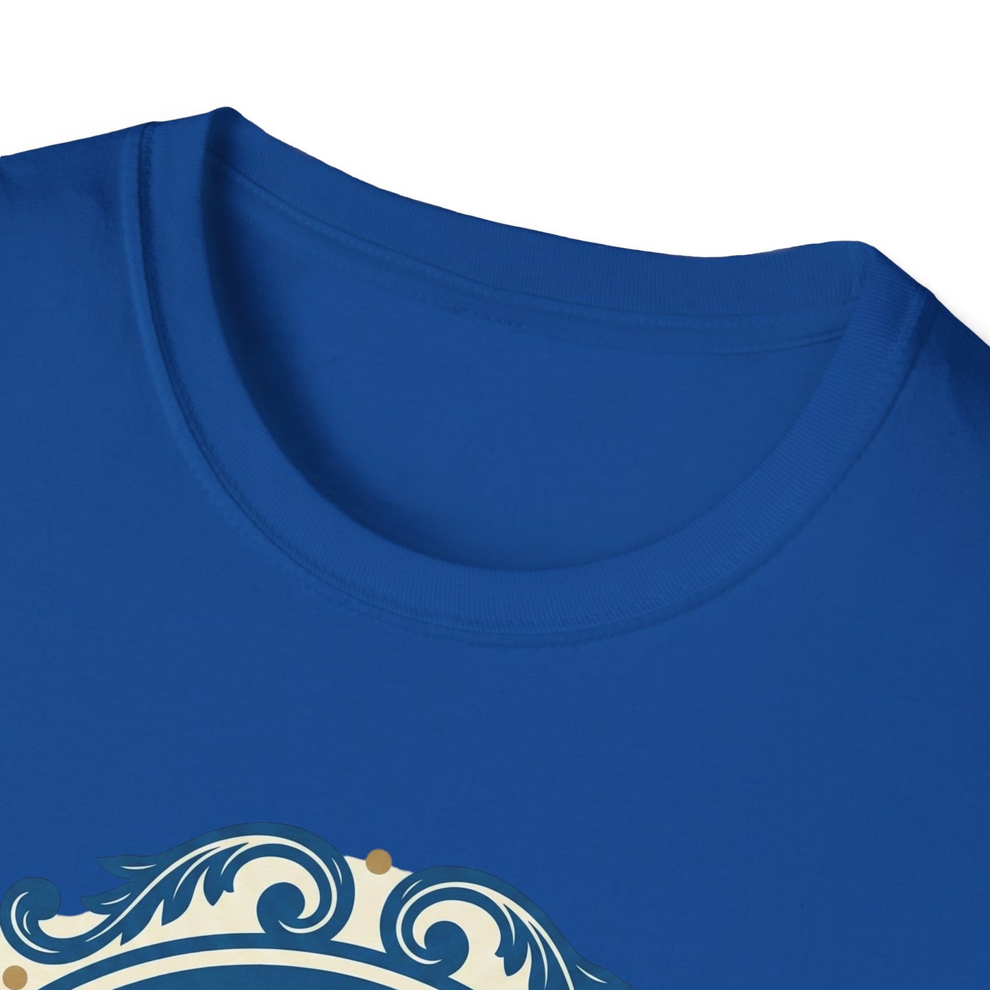 Vintage Blue Rococo Smartphone Toile -  T-Shirt