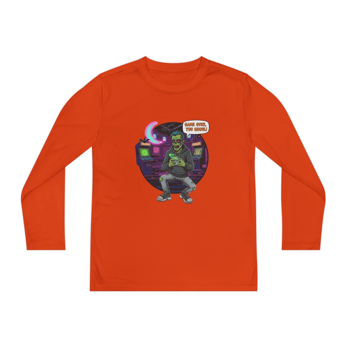 Youth girls Long Sleeve Tee, Gamer Shirt, Kids Graphic Tee, Halloween Costume Top, Fun Kids Apparel, Birthday Gift for Boys
