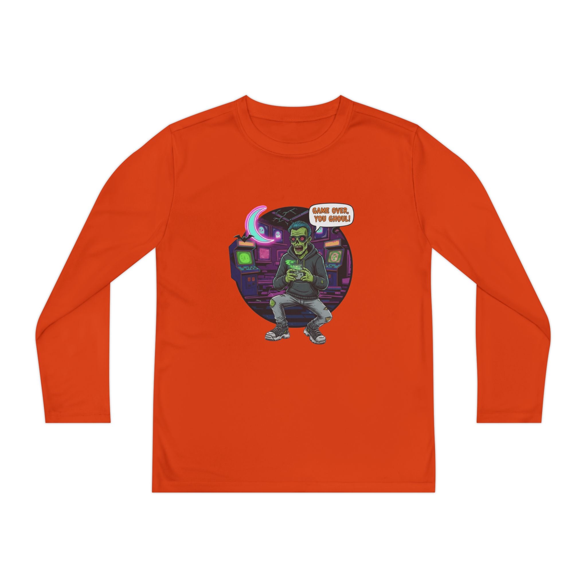 Youth Long Sleeve Tee, Gamer Shirt, Kids Graphic Tee, Halloween Costume Top, Fun Kids Apparel, Birthday Gift for Boys