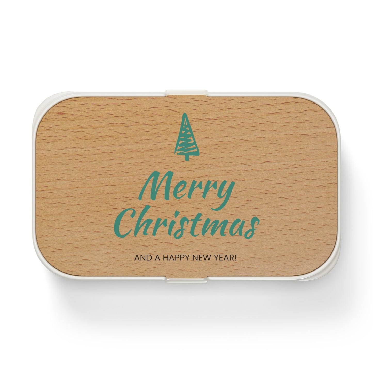 Merry Christmas Bento Lunch Box - Eco-Friendly Holiday Meal Container