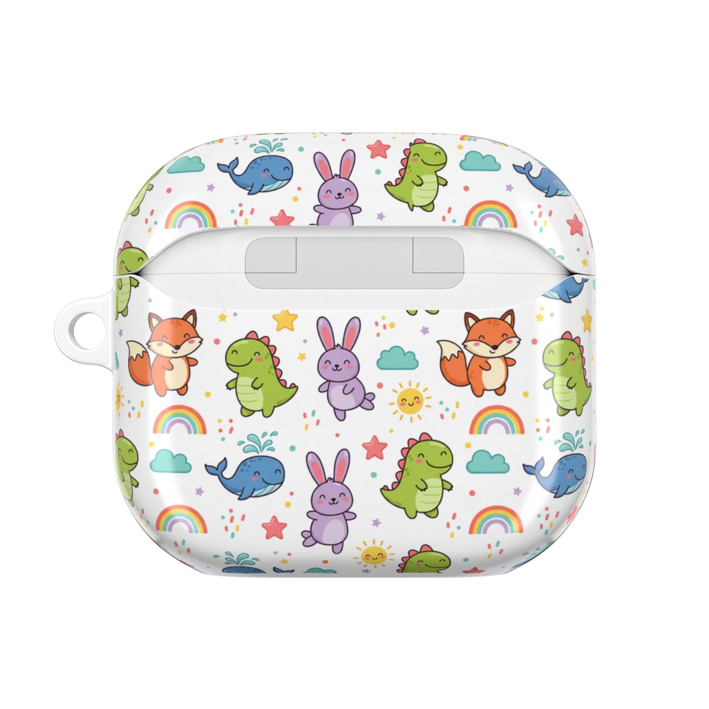 Cute Rainbow Dino & Bunny AirPod Case — Kawaii Animal Protective Cover (free Shipping)
