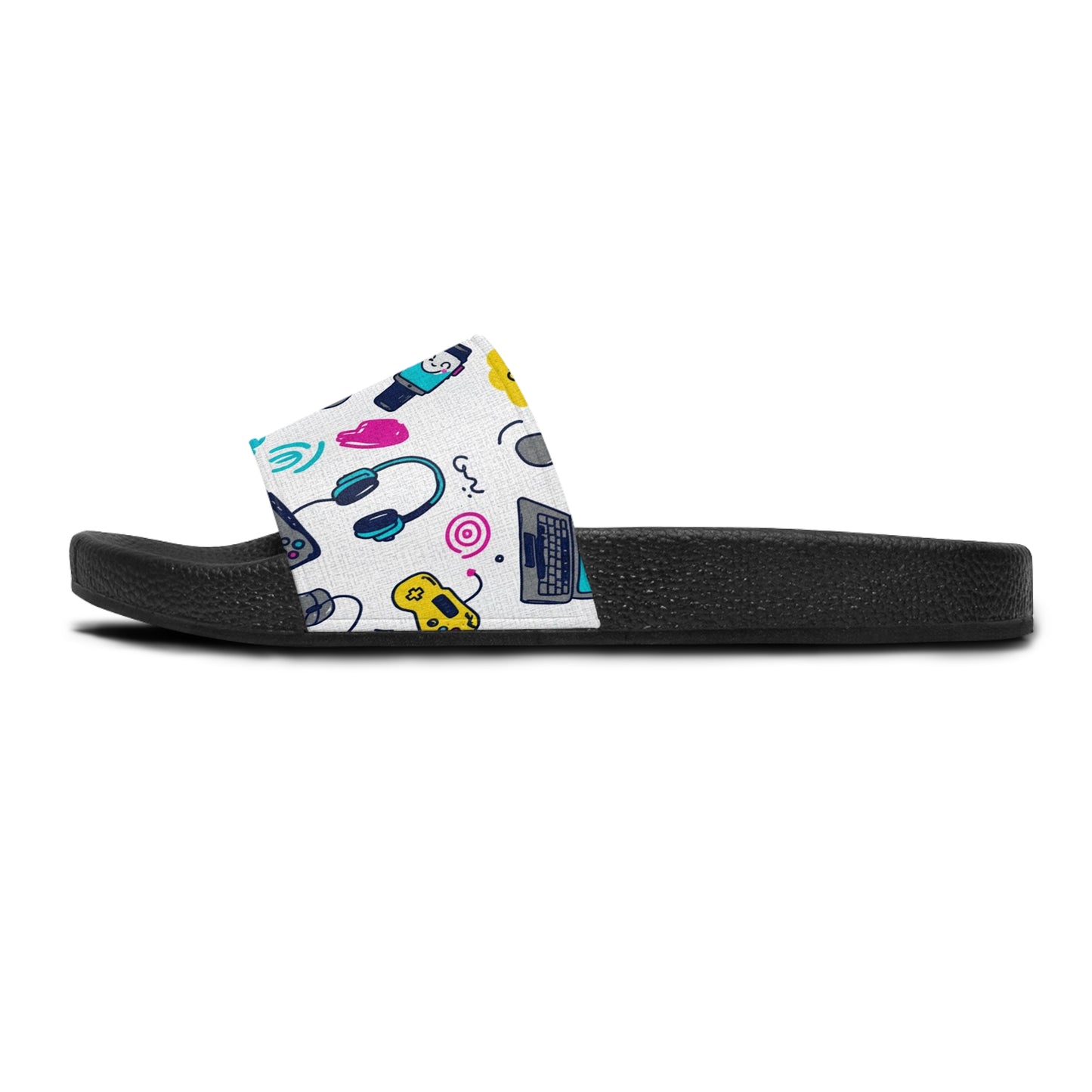 Women's Slide Sandals Tech & Gadget Doodles / Digital Whimsy