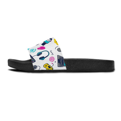 Women's Slide Sandals Tech & Gadget Doodles / Digital Whimsy