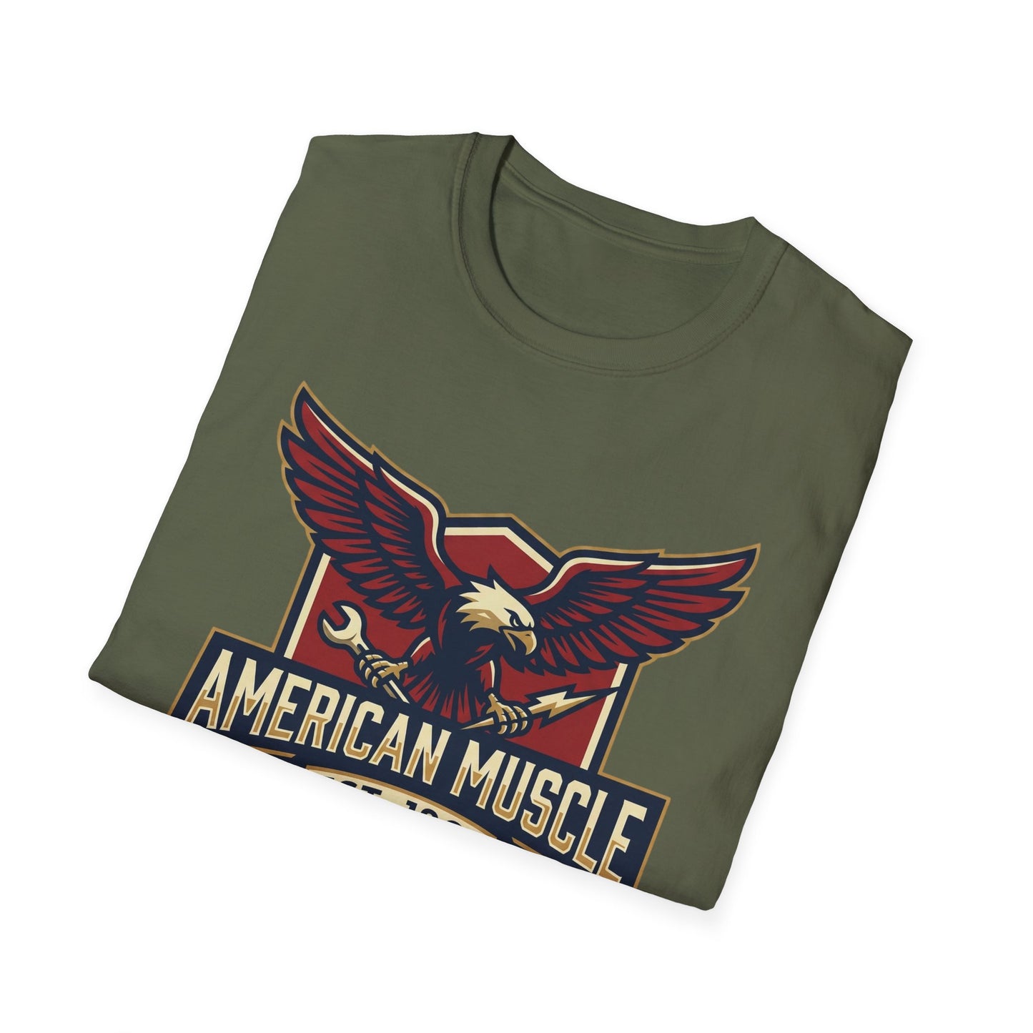 American Muscle Eagle T-Shirt — Vintage V8 Car Lover Tee