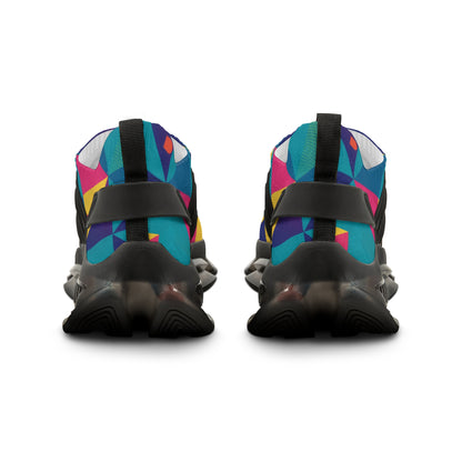 men's Colorful Geometric Mesh Sneakers — Men's Athletic Casual Shoes (free shipping)
