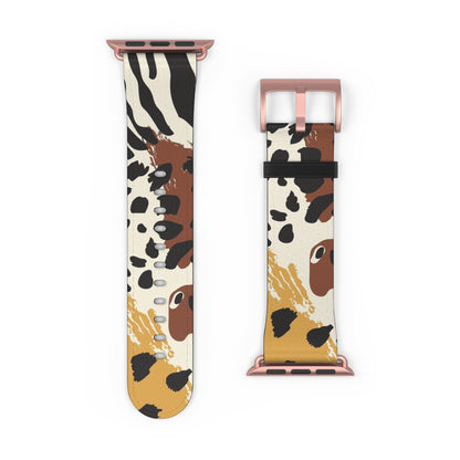 Wildlife Print Watch Band - Trendy and Stylish Accessory for Animal Lovers