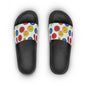 Women's Slide Sandals Playful political Abstract Faces & Hand Gestures