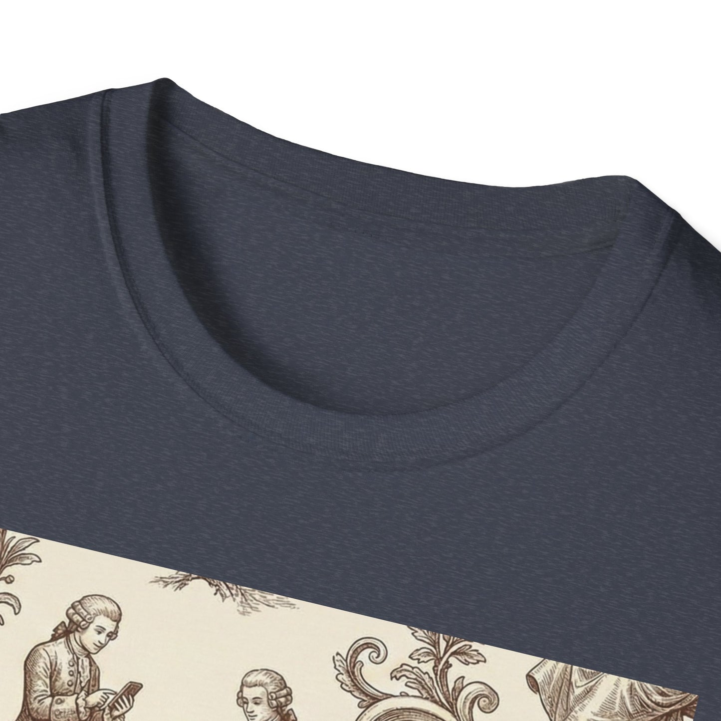 Vintage Doll Face Tee with Glitch Paint Splash